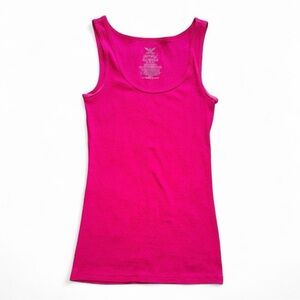 Faded Glory Pink Ribbed "Must-Have" Tank Top Size Medium 8-10